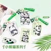 Porta Cartão de Panda Grande em ABS porta-cartão de estudante masculino e feminino fofo conjunto de certificados de cartas de jogo capa protetora comércio exterior Gola halter