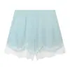 Atacado Fabricante de Roupas Femininas Transfronteiriço 2026 Aliexpress Mais Vendido Conjunto de Blusa com Renda Patchwork + Shorts