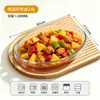 Travessa oval de vidro resistente ao calor, travessa transparente para assar segura para micro-ondas, travessa para peixe doméstica, travessa para assar de vidro borossilicato alto para arroz, travessa para frutas