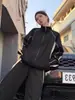 Traje Deportivo de Estilo Urbano Americano para Hombres y Mujeres, Nuevo Otoño Estilo Hong Kong Holgado Secado Rápido Chaqueta Chaqueta Moda Conjunto de Dos Piezas