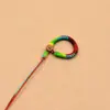 Llavero Colgante para Bolso Cuerda Trenzada a Mano Nudo de Diamante Cadena para Teléfono Producto Semi-Terminado DIY para Ensartar Joyería y Manualidades