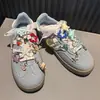 Estilo marino transfronterizo nuevo artículo charm de zapato de estrella de mar concha colgante azul marino hebilla de cordón de zapato compatible con papá de entrenamiento alemán zapatos de ballet