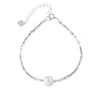 Pulseira de pérolas de prata de lei 925 pulseira de pérolas quebradas para mulheres pulseira de luxo leve de alta qualidade para namoradas presente 520 para namorada
