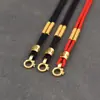 Cordão com Pingente de Mantra de Seis Caracteres Espesso, Corda de Colar Masculina Trançada à Mão Sem Nó, Corda para Pingente Marca Guanyin Wushi