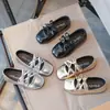 Zapatos de Baile para Niñas 2026 Primavera y Otoño Lindo Moño 3-12 Años Suela Suave Antideslizante Zapatos de Piel para Niños