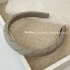 Diadema Simple de Sarja con Cabeza de Esponja Estilo Coreano para Mujer, Delgada Diadema con Patrón Estilo Británico Retro, Versátil y Elegante, Pasador para Salir