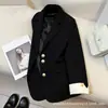Chaqueta de Traje Pequeña para Mujer 2024 Nuevo Otoño e Invierno Sentido de Alta Gama Suelta Pequeña Casual Traje Profesional Top Verde