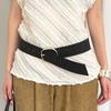 Cinturón ancho de alta gama estilo coreano retro para mujer con vestido de gamuza y jeans, cinturilla para la cintura, cinturón versátil