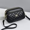 Moda Outono Bolsa Pequena Feminina 2024 Nova Tendência Bolsa Câmera Diamante Feminina Bolsa Transversal Feminina Bolsa de Ombro Casual Feminina Moderna