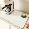 Tapete de Drenaje Impermeable de Barro Diatómico Coreano para Cocina, Manteles Individuales Absorbentes de Agua, Barra, Mostrador, Cuenco y Plato, Taza, Tapete de Secado sin Lavado, Aislamiento Térmico