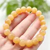 Pulsera de jadeíta natural, jade afgano, alternativa de jade Hetian, pulsera color azúcar, pulsera de jade afgano amarillo hielo-azúcar al por mayor