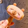 Pingente Chaveiro Capivara Criativa Beep Capivara Fofa Som de Alívio de Estresse Boneca para Mochila Escolar Pingente Atacado