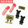 Charms para Sapato Crocs Desenho Animado Raio Grafite Urso Preto Acessórios Acessórios para Chinelo DIY Charms de Sapato Removíveis Atacado do Fabricante