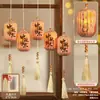 Estilo Nacional Chinês Arranjo de Cena com Lanterna Flor Lua Boa Redonda Festival do Meio Outono Lanterna de Mão Lanterna Luminosa de Mão para Crianças