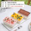 Caja de tiramisú, caja para pastel, caja de embalaje, caja de embalaje para galletas y postres, caja blíster cuadrada desechable para hornear