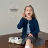 Suéter de Punto Tutu Elefantito para Niñas 2026 Otoño Nuevo Cárdigan Casual Infantil Moda Versátil Tendencia Top