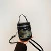 Bolso Cubo Portátil de Tela Casual de Moda Verano Nuevo Bolso para Mujer Bolso Cruzado Bordado Casual Estilo Occidental Simple
