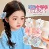 Pinza para el pelo floral doble cara de primavera para niñas, Pasador de flor para flequillo lateral, Pinza accesorio para el pelo para decoración de coleta