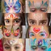 Amazon Stencil para Pintura Facial Infantil Modelo Vazado Máscara Cosplay Canto do Olho Stencil DIY