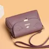 Bolsa Feminina Nova Estilo 2026 Bordada Transfronteiriça Nova Tendência Bolsa Transversal de Grande Capacidade com Textura de Couro Macio e Design Elegante para Mães