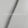 Cuerda tejida de PU, cordón redondo de cuero dorado, cuerda trenzada de núcleo de seis hebras, cuerda de atado redonda, cuerda para llevar en la mano, cinta para accesorio de prenda
