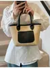Bolsa Tote de Palha Tecida Grande Capacidade Transfronteiriça para Mulheres 2026 Nova Moda Bolsa de Ombro para o Dia a Dia Estilo Férias na Praia Bolsa de Palha