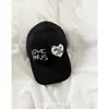 Gorra de Béisbol Bordada con Letra de Corazón Estilo Coreano para Mujer, Nuevo Modelo de Primavera, Sombrero de Sol Versátil para Parejas, Gorra tipo Pico Adelgazante para Hombre