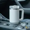 Copo Térmico para Carro com Alça, Grande Capacidade, Copo de Água em Aço Inoxidável 304, Isolamento Térmico e Conservação do Frio