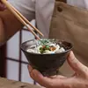 Comercial de Tazón de Soba Frío Japonés Transfronterizo Restaurante B&B Exquisito Tazón de Arroz Tazón para Cocinar Sopa de Miso Tazón de Matcha Exportación