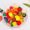 Simulación tridimensional de frutas y verduras, accesorios de resina, accesorios de joyería DIY, pendientes creativos para casa de muñecas, llavero, colgante
