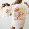 Camiseta Delizie Costiere Estilo Verano Italiano Playa Gráfico Mariscos Costeros con