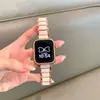 Atacado de Fábrica Adequado para Applewatchs10 Metal Três Contas Fivela Borboleta Iwatchs9 Huawei Gt5 Pulseira de Relógio