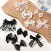 Acessório Retrô Elegante com Renda de Florzinhas e Laço para DIY Roupas Acessórios de Cabelo Sapatos Chapéus Presilhas de Cabelo Capas de Celular Acessórios de Acabamento