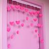 Cortina para Puerta Festival del Amor Rojo Rosa Hogar Engrosada Cálida Transparente Cortina de Puerta Cortina Divisoria Cortina para Puerta de Habitación de Princesa Habitación Dormitorio