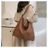 Bolso Tote de Gamuza Cruzada para Mujer 2026 Nuevo Gran Capacidad Retro Bolso de Viaje Tejido Casual Cómodo Bolso de Hombro
