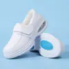 Zapatos de Invierno Personalizados para Enfermeras Mujeres, Zapatos de Algodón Cálido con Felpa Engrosada, Suela Suave Cómoda, Antideslizantes, Resistentes a Olores, Zapatos de Trabajo Médico