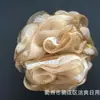Atacado de fábrica conjunto de exportação de bola de banho cor Flor de banho flor bicolor bola de banho de dupla camada Flor de banho malha dupla bola de banho