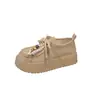 Nuevos Zapatos Birkenstock Otoño e Invierno 2026 Estilo Coreano Estudiante Femenina Perezoso Suela Gruesa Aumentadores de Altura Casuales Zapatos de Calle Mocasines