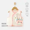 Chaleco para Bebé Chaleco Protector de Vientre Otoño e Invierno Doble Capa Chaleco Infantil Recién Nacido Algodón Puro Top Cálido
