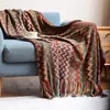 Funda de Manta para Sofá Bohemio Manta Nórdica Manta de Punto de Verano Manta para Siesta de Oficina Manta para Aire Acondicionado Manta Decorativa