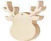 Colgante de Madera en Blanco Navideño Transfronterizo Decoración para Árbol de Navidad Colgante Decoración Navideña Colgante de Madera para el Hogar Decoración Festiva Colgante