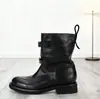 Botas de moda versátiles para mujer Otoño e Invierno 2026, punta redonda, adelgazantes, estilosas, elegantes, estilo británico, retro francés, nuevas botas de trabajo