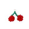 Verano lindo simulación fruta Cereza cerezas diy tejido a mano cuentas sueltas aretes dulces material femenino al por mayor