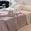 Colcha de Toalla de Hilo de 6 Capas Clase A Algodón Puro Colcha Fresca de Verano Colcha de Siesta de Verano para Niños Colcha Fina de Verano para Aire Acondicionado