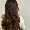 Pinza para el Cabello de Cisne con Pedrería Coreana para Mujer, Pinza de Resorte de Alta Gama y Exquisita para el Cabello Semirecogido en la Parte Posterior de la Cabeza