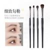 Set de 4 Pinceles de Maquillaje para Ojos con Mango de Pulgar, Alta Calidad y Suaves, Herramienta de Pincel de Belleza para Principiantes, Pincel para Sombra de Ojos