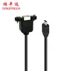 Cabo de Impressão USB Macho para Fêmea com Furos para Parafuso de Orelha para Fixar Bm para Bf Cabo de Extensão de Impressão Impressora Mini