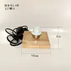 Base de lámpara de mesa de madera maciza base de madera portalámparas enchufable base de tornillo e27 base e14 bricolaje con cable con interruptor base de lámpara de mesa
