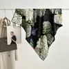 Moda Outono e Inverno Novo Lenço Quadrado Grande de Seda e Lã Dupla Face Cor Diferente Lenço de Seda e Lã 105 Xale Quente Versátil