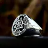 Guerrero de Acero Vikingo Nórdico Nudo Celta Anillo de Acero Inoxidable al por Mayor Moda Vintage Acero de Titanio Anillo para Hombre